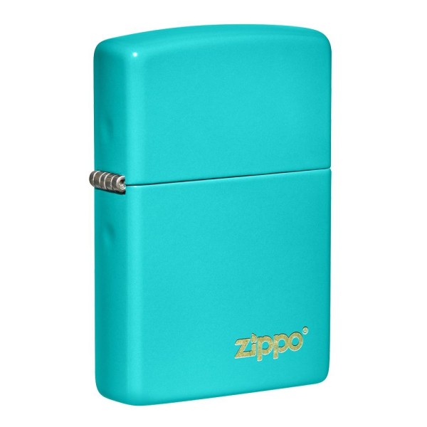 Zippo Classic Flat Turquoise Zippo Logo 49454ZL - Χονδρική